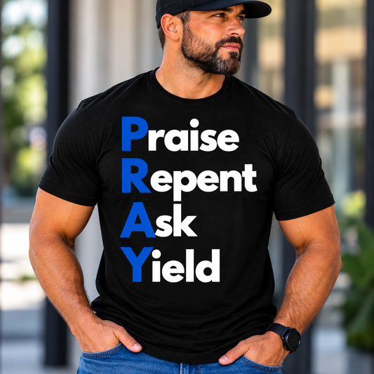 Pray Vertical T Shirt