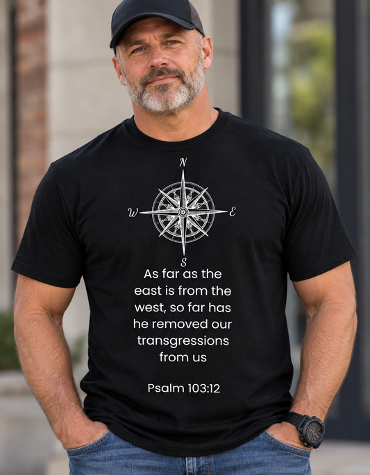 Psalm 103:12 T Shirt Design