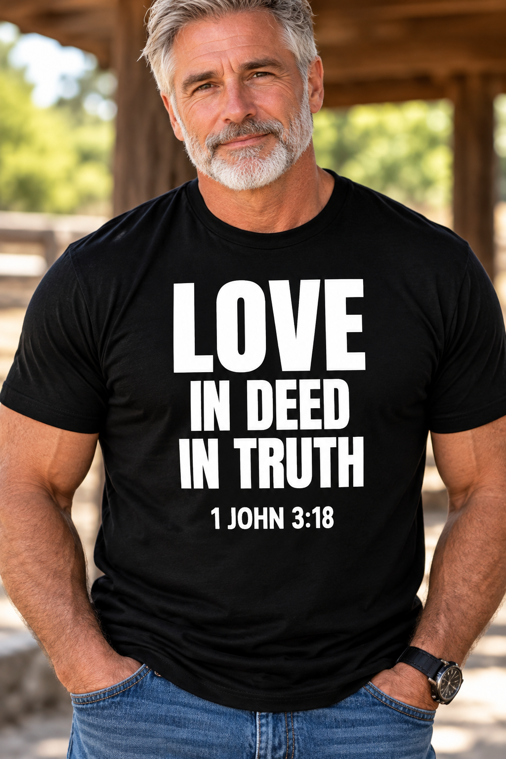Love in Deed in Truth T Shirt